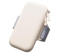 Brassard de course pour téléphone portable - Brassard de sport avec fermeture éclair silencieuse pour entraînement, gym, yoga, cyclisme - Étui universel réglable avec emplacement pour carte et poche