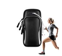 Brassard De Course Unisexe Réglable en Nylon Imperméable - Support Téléphone Sport pour Salle De Sport Et Randonnée | Matériau Respirant Compatible Téléphones <6,5in | 18x9,5cm 73g