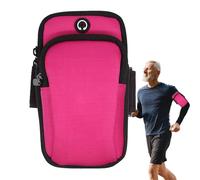 Brassard de fitness - Étui de protection pour brassard de fitness - Résistant à la transpiration avec maintien sûr - Sangle réglable pour smartphone - Matériau léger et respirant - Pour jogging, gym