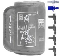 Brassard de pression artérielle pour machine Omron, 22 à 52 cm avec 6 connecteurs universels, sangle de rechange réglable pour moniteur BP numérique réglable pour bras adulte (XL, gris)