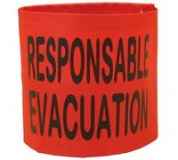 Brassard De Sécurité Haute Visiblité - Responsable Évacuation - Rouge
