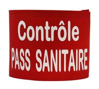 Brassard De Sécurité Identification - Contrôle Pass Sanitaire - Rouge