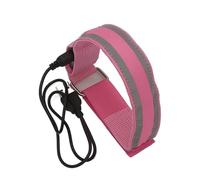 Brassard de Sport de Plein air à 7 Couleurs, lumière LED, Rechargeable par USB, Ceinture de sécurité, Accessoires de fête du Nouvel an et de Noël(2pcs-Pink)