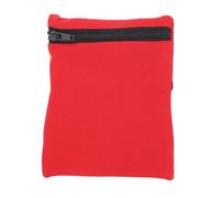 Brassard de Sport en Polyester, Poche au Poignet Rouge pour Téléphone | Rangement Sécurisé à Fermeture Éclair, Usage Running et Camping, Protection le Vol, Format Pratique