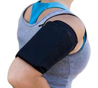 Brassard De Sport Extensible Pour Téléphone ¿ Taille M ¿ Brassard Pour Téléphone De 20 À 30cm De Tour ¿ Bracelet De Sport À Running, Fitness, Training, Cyclisme, Etc. Universel ¿ Noir