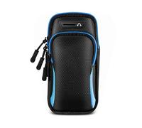 Brassard de sport pour iPhone 16 15 14 13 12 Pro Max Samsung Galaxy S24 Ultra S23 FE A15 A14 A04 A55 A54 Google Pixel 9 8 Pro (bleu/noir)
