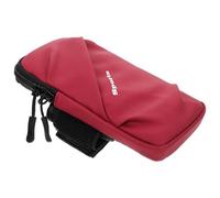 Brassard de Sport pour Téléphone, Poche Élastique, 6,7 Pouces | Polyester Oxford Respirant, Double Fermeture Éclair, Rouge, pour Cyclisme et Séances en Salle