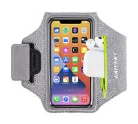 Brassard de Sport pour téléphone Portable, Brassard Telephone Running Résistant à l'eau - avec écouteurs TWS - Poche pour clés - pour Coureurs, Gym, Jogging, vélo, Course à Pied