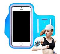 Brassard de Sport pour Téléphone Portable | Pochette Étanche pour Smartphone et Accessoires de Sport - Sac Sportif Léger Antichoc avec Porte-Clés pour Randonnée Fitness Jogging Entraînement Extérieur