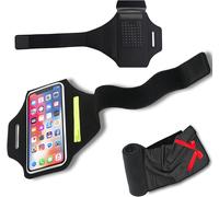 Brassard De Sport Running + Serviette Froide En Cadeau Porte-Téléphone Portable Réglable Pour Course Et Entraînement Compatible Avec Iphone 16 Pro Max 15 14 Plus Galaxy S25 Ultra S24 S23 Jusqu'à 6,9