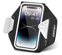 Brassard de téléphone pour Course à Pied Design 3D Armband Running avec Poche zippée, Brassard de Sport résistant Brassard Telephone à l'eau pour iPhone 16 15 14 13 12 11 Pro Jusqu'à 6.9"