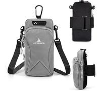 Brassard De Téléphone Sport Pochette Telephone Portable Pour Jogging Cyclisme Compatible Avec Iphone, Samsung, Huawei Téléphone Portable Jusqu'à 6,7 Pouces (Gris)