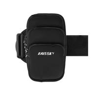 Brassard de téléphone - Support de téléphone pour course à pied, brassard mobile résistant à la transpiration, pour téléphone portable et porte-clés avec sangle réglable, plusieurs poches, protection