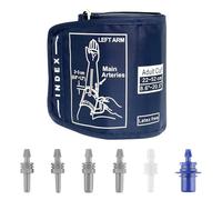 Brassard de tension artérielle extra large universel XL (22-52 cm) - Compatible avec la plupart des moniteurs BP pour adultes avec de grands bras - Pour homme et femme - 6 connecteurs (BP brassard