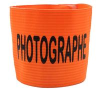 Brassard Élastique Marqué Photographe - Orange Fluo