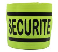 Brassard Élastique Marqué Securite 2 Bandes - Jaune Fluo