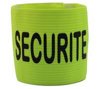Brassard Élastique Marqué Securite - Jaune Fluo