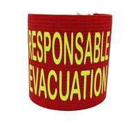Brassard Élastique Responsable Evacuation - Rouge