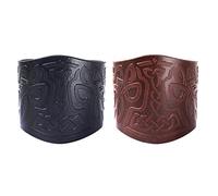 Brassard En Cuir Thor Marteau Gaufré Poignet Manchette Chevalier Médiéval Armure Viking LARP Brassards Wrap Gantelet Brassard Cosplay Punk Brassards Chevalier Armure Pour Femmes Hommes