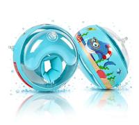 Brassard Enfant 1-6 Ans, Brassard Piscine Enfant pour Bebe avec 6 Airbags Indépendants,Brassard Piscine avec Pompe à Air 11-30kg-Bleu