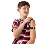 Brassard Enfant Ajustable pour Freestyle Libre 3 - Dia-Style Kiddy - Bande Élastique Douce et Colorée - Protection Sécurisée du Capteur - Taille XS 18-25 cm (Roar)