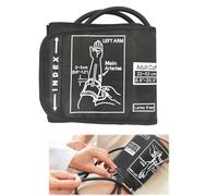 Brassard extra large pour Omron, grand bras de 22 à 52 cm - Brassard XL réglable pour Omron, brassard de pression artérielle extra large, grand brassard pour tensiomètre XL, noir