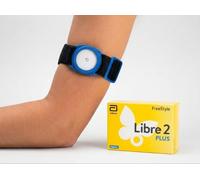 Brassard Glycosafe - compatible avec capteurs Freestyle Libre 2/2/3 Plus (bleu)