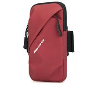 Brassard imperméable pour téléphone portable en course à pied, usage polyvalent, bande élastique respirante, grand compartiment de rangement à