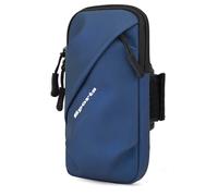 Brassard imperméable pour téléphone portable en course à pied, usage polyvalent, bande élastique respirante, grand compartiment de rangement à