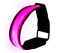 Brassard LED réfléchissant - Bracelet de sécurité lumineux rechargeable, 7 couleurs, sangle de visibilité flash, bande de signal multi-mode pour jogging, marche, cyclisme, exercice en plein air