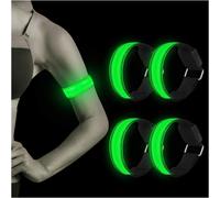 Brassard LED réfléchissant haute visibilité, étanche, portable, longueur ajustable, rechargeable, modes d'éclairage pour les sports de plein