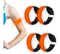 Brassard LED réfléchissant haute visibilité, étanche, portable, longueur ajustable, rechargeable, modes d'éclairage pour les sports de plein