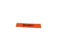 Brassard Orange Fluo Security Velcro Haute Visibilité - pour gardiens de parking, stewards, vigiles, gardes du corps, agent de sécurité