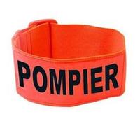 Brassard Orange Fluorescent Pompier Haute visibilité G