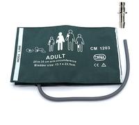 Brassard PNI universel avec connecteur BP12 pour adulte, brassard de remplacement en nylon à tube unique réutilisable de 25 à 35 cm avec airbag intérieur pour tensiomètre