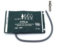 Brassard PNI universel avec connecteur BP12 pour enfant, brassard de remplacement en nylon à tube unique réutilisable de 18 à 26 cm avec airbag intérieur pour tensiomètre