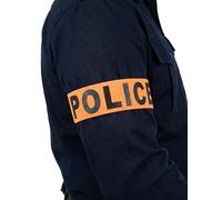 Brassard police réglable adulte - Orange - Taille Unique