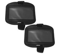 Brassard Porte-badge Réglable en Plastique Noir pour Cartes D'identité | Porte-carte Visible, Sangle Élastique Confortable, Usage Bureau et Terrain, Accès Rapide Sécurisé