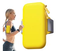 Brassard pour le sport - Support de téléphone - Double fermeture éclair - Étui mobile - Bande d'entraînement réglable - Anti-transpiration - Équipement de fitness confortable pour la marche, le
