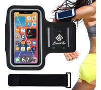 Brassard Smartphone Taillexl/Iphone14,13,12,11Pro/Promax/11/Xr/6Splus,Xsmax Samsungs23,S22,S21,S20/S20Fe/A52/A72/S21/Note20/S8Pour Téléphone Portable Jusqu'À 6.7"" Noir 6,7"" Xl + Sangle D'Extension