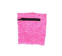 Brassard Sport 10 cm avec Mini-poche Zippée pour Jogging ou Fitness Rose