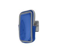 Brassard Sport Smartphone Tactile Attache Bras ou Avant-bras Poche Zippée Bleu