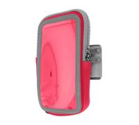 Brassard Sport Smartphone Tactile Attache Bras ou Avant-bras Poche Zippée rose