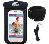 Brassard Téléphone Sport Course Étanche Running. Pochette Natation Course Marche. Convient Téléphones Jusqu'à 17 Cm. Iphone 11-13 Samsung Galaxy S Android. Grande -Noir
