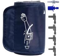 Brassard Tensiometre pour Omron, Tensiomètre Bras de Remplacement 22-42cm avec 6 Connecteurs Universels, Electrique Tension Bras Ajustable pour Adultes (Grande Taille, Bleu)