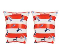 Brassards de natation Baleine rouge-blanc (2-6 ans)