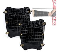 Brassards de Tir à l'arc en Cuir Faits à la Main, Gants de Tir Réglables pour la Pratique de la Cible, Protège-Bras de Chasse, Manchette de Poignet, Brassard Unisexe Renaissance