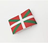 Brassards Drapeau du capitaine Eukadi de football, bracelets de capitaine du Pays basque de football, élastiques réglables (2, Euskadi, 8 x 30 cm)
