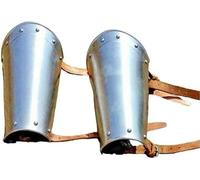 Brassards médiévaux avant-bras en métal pour cosplay armure GN armure chevalier armure guerrier armure en acier poli, Fini chromé, Large