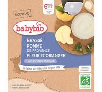 Brassé Pomme Fleur D'oranger 4 X 85 G De Babybio